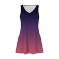 thumbnail image 5 of Zekutng Womens Dresses Gradient Summer Printed Pocket Sleeveless V-Neck Dress,Sizes S-2XL, 5 of 5