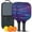 Black, variant on Pickleball Paddles Set Of 2, Fiberglass Surface, Thunder, Speed Print, 4 Balls & Bag