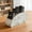 Marble White, variant on Remote Control Holder, PU Leather Remote Caddy Desktop Organizer with 5 Spacious Compartments for TV Remotes/Media Controllers/Office Supplies(Black)