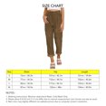 thumbnail image 3 of Corduroy Pants, Side Pockets Straight Leg Trousers Breathable Comfortable  For Woman For Holiday Brown S, 3 of 5
