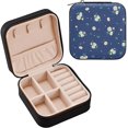 thumbnail image 2 of Daisy Personalized Ladies Jewelry Box, Travel Jewelry Box, Ladies Small Jewelry Box, Ring, Necklace, Earring, Jewelry Storage Women Gifts, 2 of 7