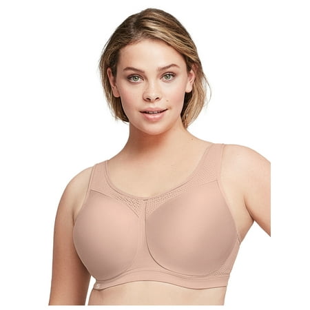 

Glamorise Full Figure Plus Size High Impact Wonderwire Sports Bra Underwire #9066