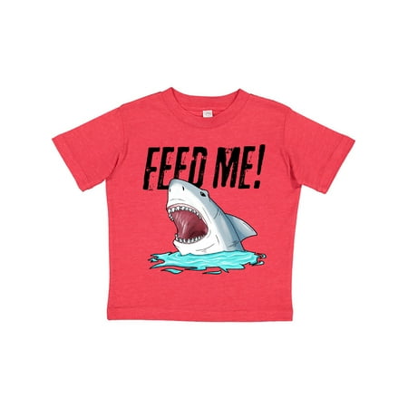 

Inktastic Feed Me with Shark Head Gift Toddler Boy or Toddler Girl T-Shirt