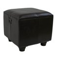 thumbnail image 1 of International Caravan Carmel Ottoman en Faux Cuir Chocolat, 1 of 2