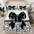 thumbnail image 2 of Homewish Female Men Women Kawaii Bowknot 4 Pieces Queen Sheet Sets,Dreamy Princess Bow Ultra Soft Flat Sheet,Abstract Polka Dots Queen Fitted Sheet,Ultra Soft Home Decor, 2 of 7