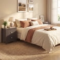 thumbnail image 4 of ELLEGNT 1 PCS Modern Nightstand with Storage 2 Drawers and Support Legs for Bedroom White, 4 of 9
