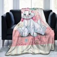 thumbnail image 6 of The Aristocats Throw Blanket Soft Cozy Warm College Printing Oversized Lightweight Home Decoration All Seasons For Sofa Bed Couch Bedroom, 6 of 8