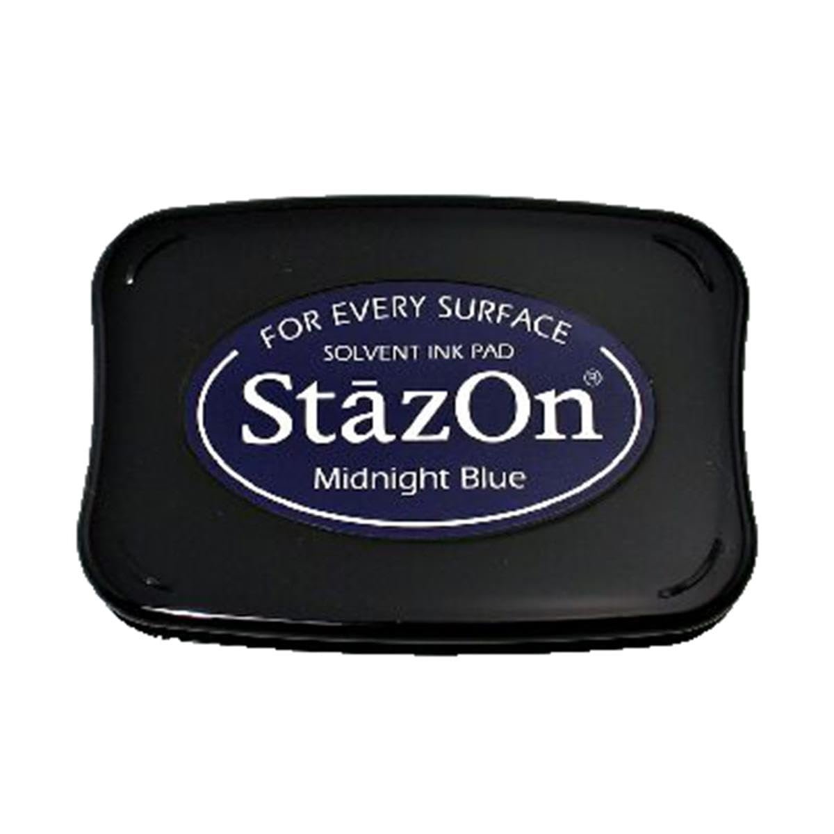 StazOn Multi-Surface Solvent Ink Pad Bundle - 3 Pk StazOn Solvent Ink Pads - Midnight Blue, Teal Blue, Caribbean Green - with Trebbies Detail Sticks