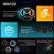 thumbnail image 4 of Imiki D2 Smartwatch 1.43” Amoled Hd Pantalla 466*466px, Bt 5.3 Llamdas, 3 Atm Impermeable, Asistente De Voz, Bisel Desmontable, Reloj Inteligente Para Hombre/mujer, Negro, 4 of 8