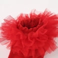 thumbnail image 3 of Haitryli Baby Girls Princess Dress Socks Tulle Mesh Ruffle Ankle Socks for Toddler Infants Kids Red 1-3, 3 of 5