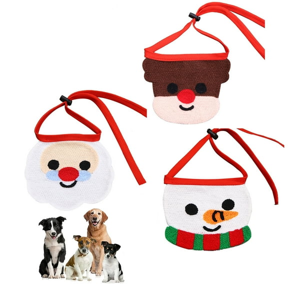 Walbest Dog cat pet Saliva Towel tie Personality Dog Bandana Cute pet Cartoon Collar bib Adjustable Dog Scarf Towel Tie