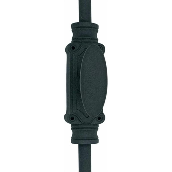 Stepney Door Iron Cremone Bolt 9 feet Textured Matt Black Finish | Classic Style Cremone Bolt Door Hardware | Elegance & Modern Design Home Decor with Durability (Black)