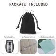 thumbnail image 6 of 1set Column Zinc Alloy Cremation Urn with Velvet Packing Pouches Polishing Cloth Disposable Flatware Spoons 1.59 inch Capacity: 30ml(1.01fl. oz), 6 of 7