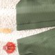 thumbnail image 4 of Women High Waisted Ribbed Cami Bikini Set Army Green M-US8, 4 of 4
