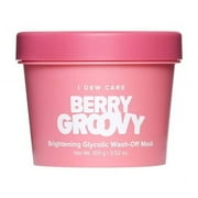 I DEW CARE Wash-Off Face Mask - Berry Groovy | Illuminate with Glycolic Acid and Raspberry, For Dry Skin, 3.38 Oz