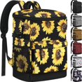 thumbnail image 1 of Mochila térmica Tenot, 18 litros, 33 latas, diseño de girasol a prueba de fugas, 1 of 6