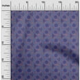 thumbnail image 2 of oneOone Viscose Chiffon Blue Fabric Kalamkari Craft Projects Decor Fabric Printed By The Yard 42 Inch Wide, 2 of 5