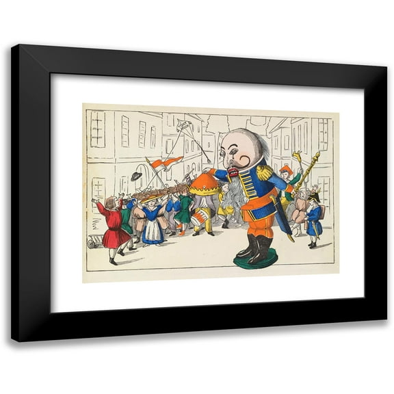 Heinrich Hoffmann 14x11 Black Modern Framed Museum Art Print Titled - King Nutcracker (1869)