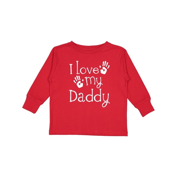 Inktastic I Love My Daddy Fathers Day Boys or Girls Long Sleeve Toddler T-Shirt