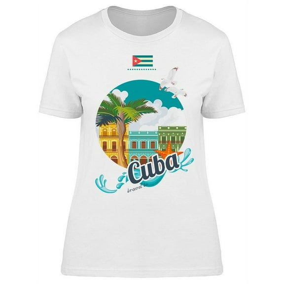 Welcome To Cuba Travel T-Shirt Women -Image by Shutterstock, Female XX-Large
