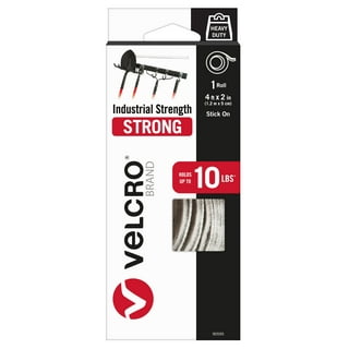 VELCRO Brand Industrial Strength, Indoor & Outdoor Use, Superior Holding  Power on Smooth Surfaces, Black, 5' x 2 Roll (90982) 