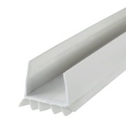 M-D Building Products 43336 36 in. White Vinyl CINCH® U-Shape Slide-On Under Door Seal