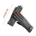 thumbnail image 2 of Anckoeil Ski Equipment Warm Gloves And Winter Plus Velvet Thick Wool Mouth Outdoor Riding Driving Sports Screen German Velvet Gloves Women, 2 of 3