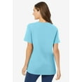 thumbnail image 2 of Woman Within Plus Size Perfect Short-Sleeve V-Neck Tee (Petite Available), 2 of 6