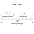 thumbnail image 3 of PrimeBeau Modern 1/2 Inch Polished & Painted Adjustable Magnetic Curtain Rods, 16 Inch - 28 Inch, 3 of 5