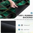 thumbnail image 3 of SPXUBZ Emerald Marble Coffee Mat, Super Absorbent Coffee Bar Mat, Kitchen Counter Drying Pad, Coffee Machine Mat, Non Slip Countertop Protector, Quick Dry Dish Drying Mat, 3 of 5