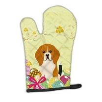 Carolines Treasures BB6040OVMT Easter Eggs Beagle Tricolor Oven Mitt Large multicolor