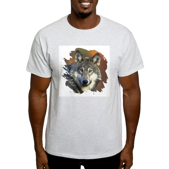 CafePress - Gray Wolf Ash Grey T Shirt - Men's Classic Graphic T-Shirt