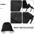 thumbnail image 4 of FONDOTIN Black Motorcycle Saddlebags Set of 2 Storage Bags for Motorbike Travel and Touring Accessories, 4 of 7