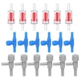 thumbnail image 1 of Válvula de aire para acuario Uxcell, para manguera de aire de 3/16" con válvulas de control de aire en forma de L y válvulas de retención para acuarios [Azul, Rojo], 1 of 7