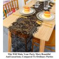 thumbnail image 3 of Camino de mesa Pardecor Lace, 3 m, para bodas y Navidad, color negro, 3 of 6