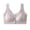 Purple-A, variant on Women Plus Size Wireless Bra, Front Closure, Fixed Cups, Gathered Support, Seamless Beauty Back Comfort Daily Underwear Purple-A XL(XL)