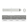 thumbnail image 2 of Unique Bargains Round Coupling Nut M10x1mm 10mm Threaded Sleeve Connector Rod Bar Stud Tube 15 Pack, 2 of 4