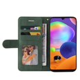 thumbnail image 4 of Case for Samsung Galaxy A31 Leather Wallet Book Flip Folio Stand View Cover - Green, 4 of 5