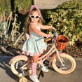 thumbnail image 6 of ACEGER 18 Inch Girls Bike with Basket and Training Wheels for Ages 7-12, Pink, 6 of 7