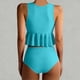thumbnail image 5 of Traje de baño de dos piezas para mujer, tankini, con relleno en el pecho y abertura holgada, tankini de moda, traje de baño de dos piezas para mujer, tankinis, trajes de baño de dos piezas para mujer,, 5 of 7