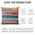 thumbnail image 5 of Shiartex beautiful beach sunset Print Decorative Throw Pillow Covers Corduroy Cushion Covers Soft Throw Pillow Case Sofa Pillow Case Square Cushion Case for Living Room Bed Couch Car Home Decor, 5 of 5