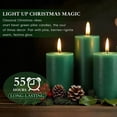 thumbnail image 3 of Green Pillar Candles - 6 Packs, 2.8x4 Inch, Unscented Pillar Candles Bulk, 56 Hours Long Burning Candles, Dripless & Smokeless Large Green Candles for Christmas Decor, Fireplace, Christmas,Advent, 3 of 16