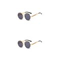 thumbnail image 4 of Jumpingount 1 par de gafas de sol de metal, lentes de cristal elegantes, decorativas, universales, para viajar, fotografía, gafas de moda, gafas Type2 NO2, 4 of 6
