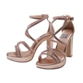 thumbnail image 4 of Tacones Mujer Altos Formales Charol Metálico Diseño Tiras, 4 of 4