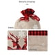thumbnail image 4 of 1 bolsa de lona navideña con cordón, bolsa de regalo navideña, bolsa para dulces, bolsa para golosinas, envoltorio de dulces, decoraciones navideñas, 4 of 5
