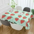 thumbnail image 2 of Yayeee Tablecloths 60" x 60" Rectangle Wrinkle Resistant Party Table Cover, Red Strawberry, 2 of 8