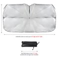 thumbnail image 2 of Car Windshield Sunshade Umbrella with Leatherette Case, Foldable car Windshield Sun Shade Cover Blocks UV Rays & Reflect Heat Umbrella Fits Car, SUV & Truck - 57 x 35 inches, 2 of 8