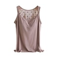 thumbnail image 3 of Noric Maternity Modal Tank Tops Adjustable Strap Nursing Removable Pads Scoop Neck Breastfeeding Camisoles Stretch Loose Fit for Pregnancy, 3 of 9