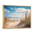 thumbnail image 2 of Designart "Calm Path To Dune Beach II" Nautical & Beach Floater Framed Wall Art Print, 2 of 7