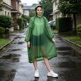 thumbnail image 7 of Homellea Reusable EVA Rain Poncho for Adults, Green Waterproof Hooded Rain Cape with Drawstring, Lightweight Portable Rain Gear for Men Women, Hiking, Camping, Travel and Outdoor Use, 7 of 7